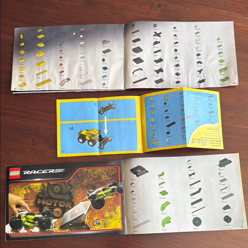 LEGO Racers Building instruction manuals - Picture 2 of 5